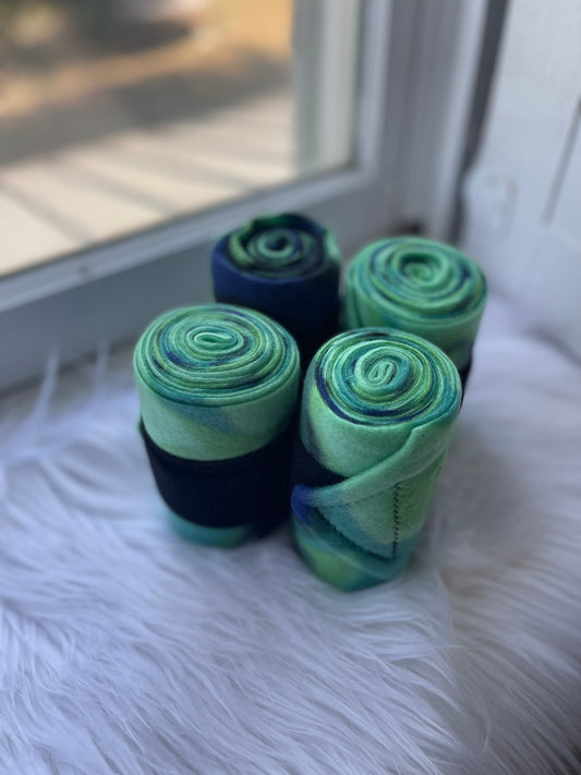 Blue Green and Black Tie Dye