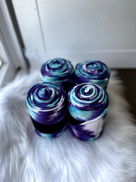 Teal and Purple Tie Dye